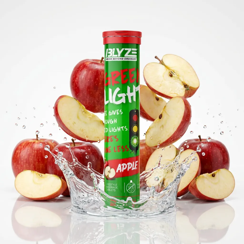 BLYZE Green Light Apple bottle