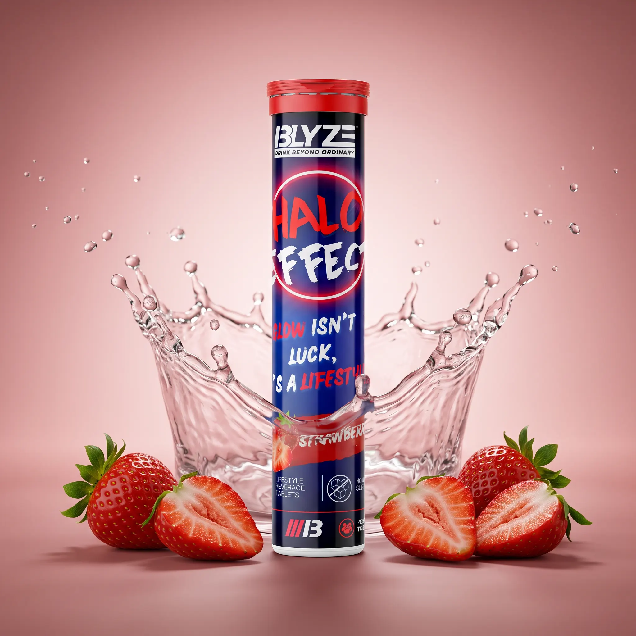 BLYZE Halo Effect Strawberry bottle